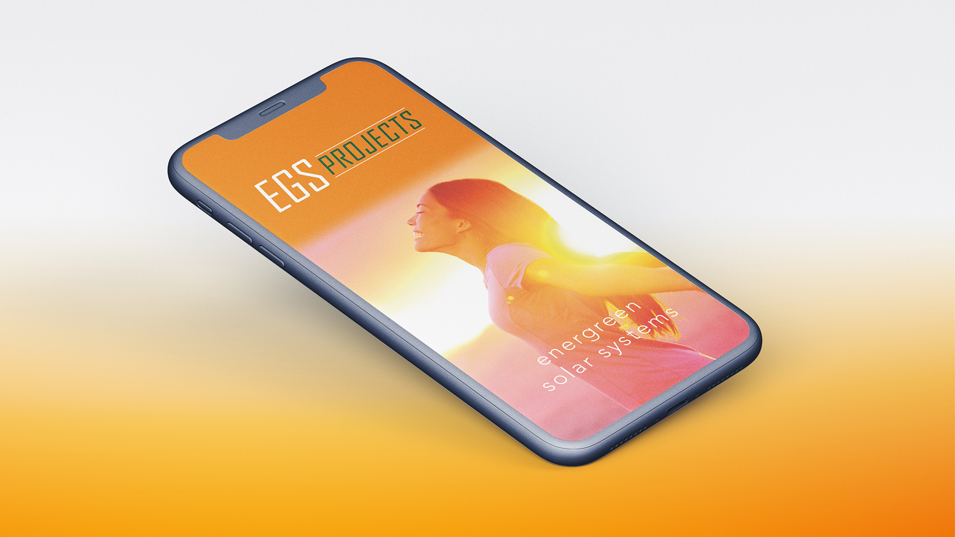 een smartphone toont een afbeelding van een logo-ontwerp
